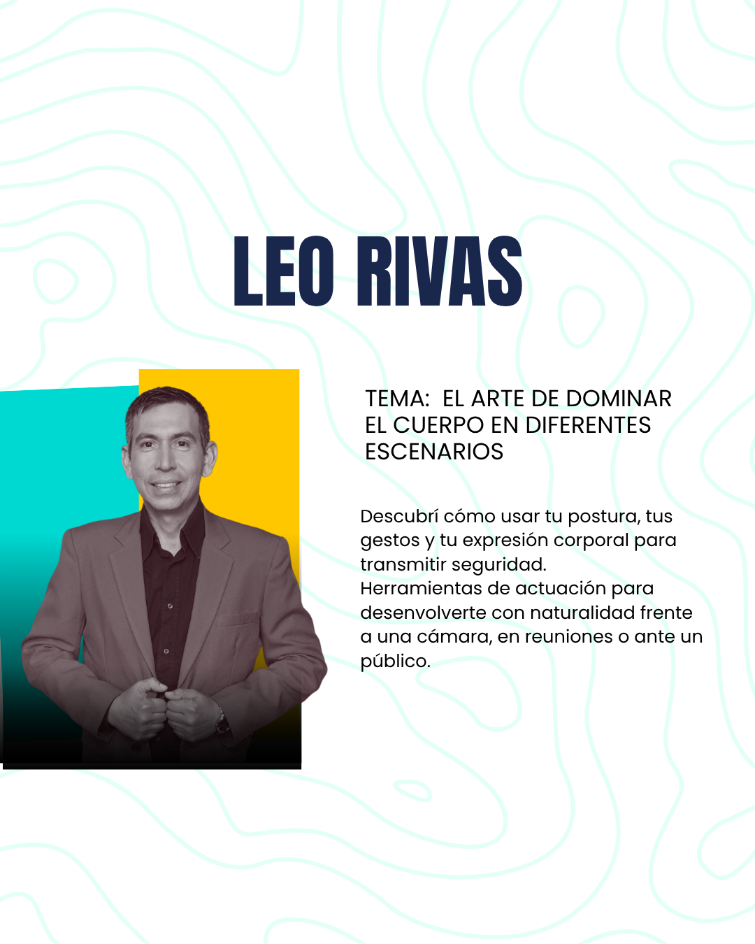 Flyer de Leo Rivas